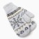 Women's mittens "Snowflake" Color gray, size 20