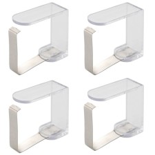 Clamps for a tablecloth with a metal spring Axentia, 4 pcs