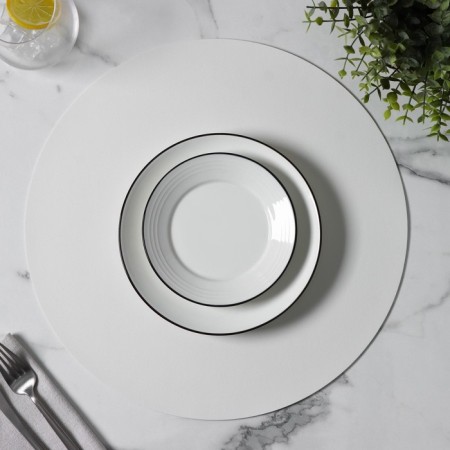 Serving napkin on the TEM table, D = 38 cm, white color-3