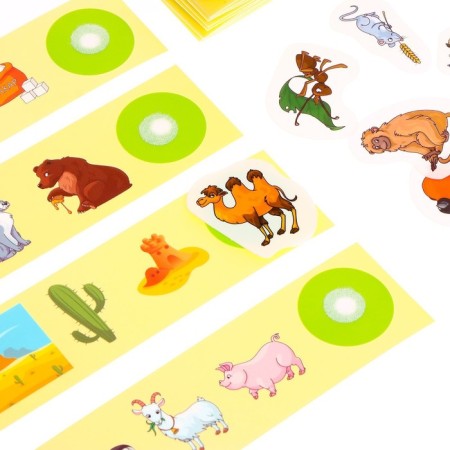 Velcro game "Study animals"-5