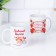 Sublimation mug of "beloved granddaughter" you are a treasure...., With application