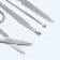 Manicure set, 8 items, in case, brown color