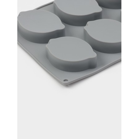 Form for baking and mousse desserts Konfinetta "lemon", silicone, 8 cells (5.2 × 4.2 cm) 30 × 17.4 × 2.3 cm, gray-3