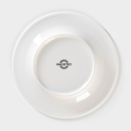 Porcelain dessert plate Magistro Argos, D = 18 cm, white color-3