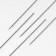 Needles for beads No. 0, 10 pcs, S-0
