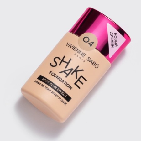 Tonal cream Vivienne Sabo Shakefoundation, with natural bluer effects, tone 04-16