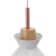 Lamp Bayerlux "Mirella" 1x60W E27 white 27x27x19 cm.