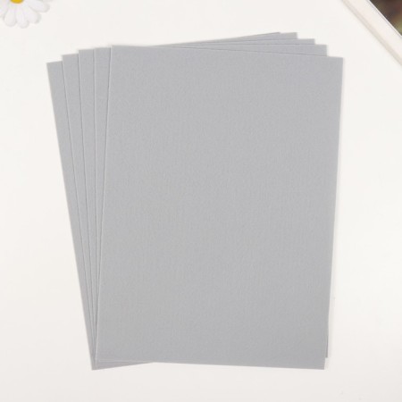 A set of felt 22x30 cm, 5 sheets, Korea, col. grey-1