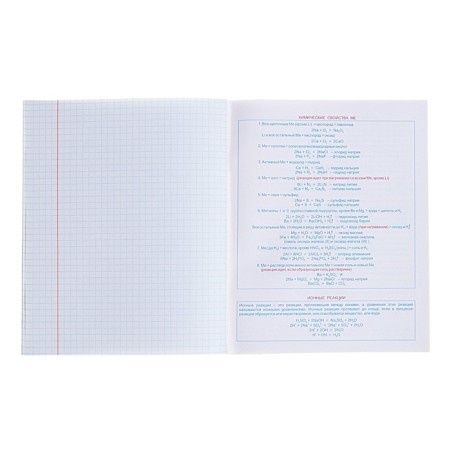Subject “Domino”, 48 sheets in a cage, “chemistry”, plastic cover, offset block-4