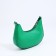 Baget bag with zipper, green color