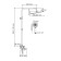 Show system Wasserkraft a177.119.065.087.ch, tropical shower, shower, chrome