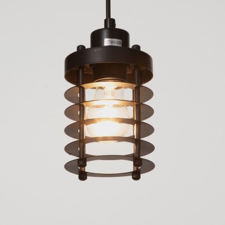 Suspension Bayerlux "Bruno" E27 40W black 10x10x14-124cm-2