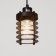 Suspension Bayerlux "Bruno" E27 40W black 10x10x14-124cm