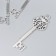 Decor Metal "Openwork key" set 3 pcs 7.5x3 cm