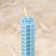 Set of candles from wax "Calm and inner Harmony", 3 pcs, 8x1.7 cm, 45 minutes, blue