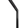 Connector L-shaped flum, black color