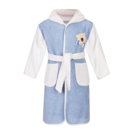 Baby robe 2-3 years Barney, blue color-2