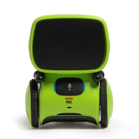 Interactive “cute robot” robot, light and sound effects, Russian voice acting, green color-1