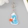 Acryl keychain "Zmei-Gentlemen in a hat, with a portfolio and cane" 4.4x6 cm