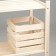 Box wooden for shelves with a depth of 25x25x23 cm