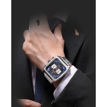 Men's wrist watches, D-4.35 cm, with a chronograph, 3 atm, luminous-3