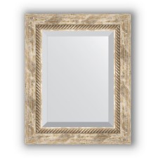 Mirror with fatset in the baguette frame - Provence with weaving 70 mm, 43 x 53 cm, EvoForm