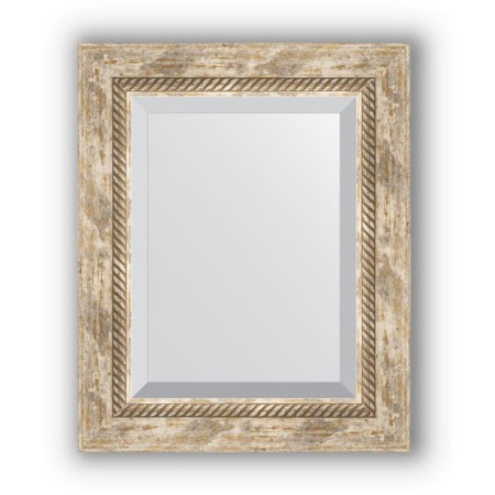 Mirror with fatset in the baguette frame - Provence with weaving 70 mm, 43 x 53 cm, EvoForm