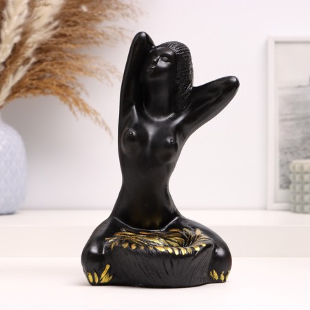 Claus stand "Egyptian" black, 14x14x24cm-1