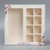 Box for 8 sweets and chocolate with cells, confectionery packaging, With Love 18 x 18 x 4 cm