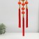 Plastic suspension, textile "Dragon and phoenix on gold ingots" 13x66 cm