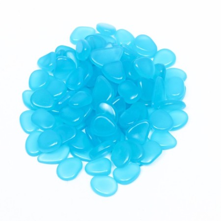 Interior decor, 100 pcs, luminous, 20 x 30 mm, blue-1