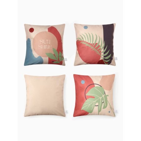 Set of decorative pillowcases Ethel "Sunshine", 4 pcs, 40*40 cm, velor