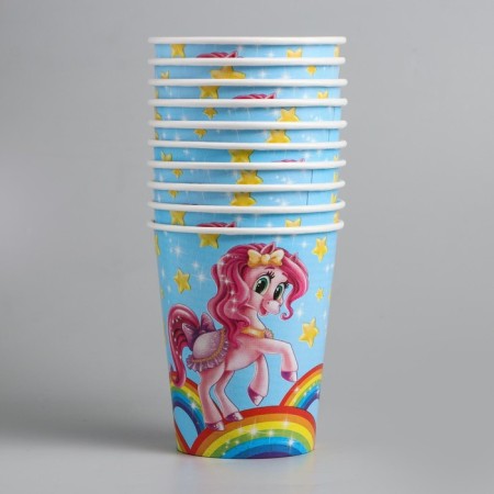 A single -single paper "Pony" Rainbow and Stars, 250 ml-2
