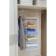 Hanger - shelf, 80 × 29 × 29 cm, 4 small shelves, white color