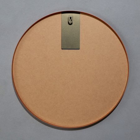 Wall mirror in a round case made of metal, d = 50, copper-2