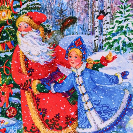 New Year. Gift package "with the Snow Maiden", 33 x 42.5 x 10 cm.-2