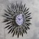Wall clock, series: openwork, "rays-pim", smooth move, d-50 cm, dial 14.5 cm