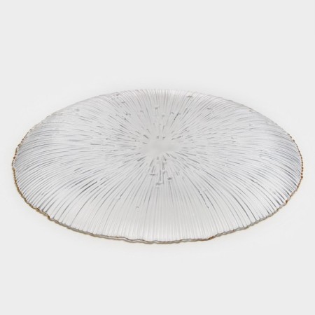Layer plate "Fayverk", d = 31.5 cm, the color is transparent-3