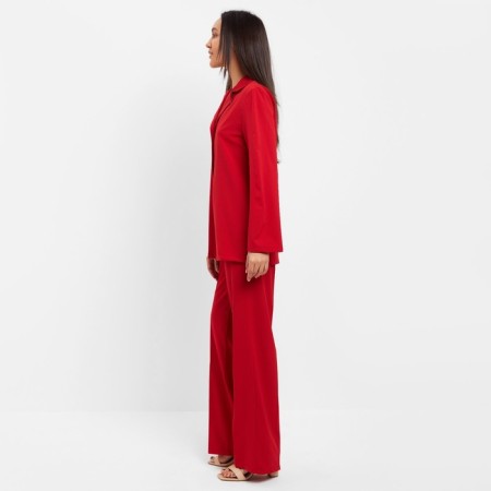Women's costume (jacket, trousers) minku: Green Trend color red, size 42-3