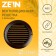 Ventilation grate Zein, D = 150 mm, round, with a grid, a flange, a stiff, brown