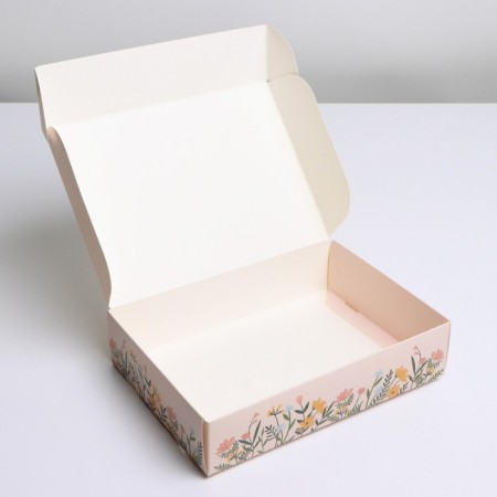 Gift folding box, packaging, “be happy”, 21 x 15 x 5 cm-3