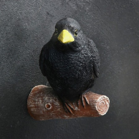 Suspension decor "Raven on the branch" 19x21cm-1