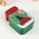 Casket Metal "Bank with a Christmas tree" Green 15.5x10x5.5 cm