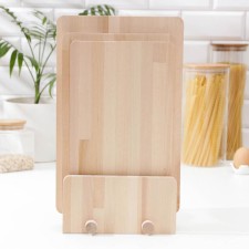 Naibor of cutting boards on the stand of the share, 3 pcs: 35 × 22 cm, 32 × 20 cm, 31 × 18 cm, array of birch