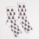 Women's socks, white color/bears, size 23-25 ​​(37-40)