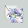 Postcard with an envelope "Gift", embossing, 7 x 7 cm