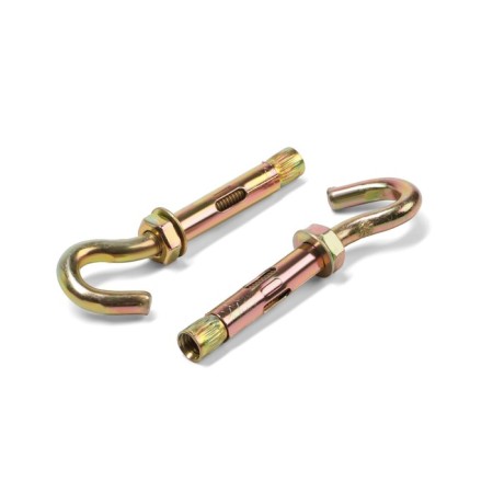 Anchor bolt of scrap, with a hook, galvanized, 10x60 mm, 50 pcs