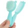 Hair care kit: comb and brush "Bear", Biryuzovoy color