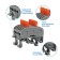 Terminal of QMS 222-425D CINGER 5-pole, with a mount on a DIN-rack (0.08-4 mm²) gray (20 pcs./Union)