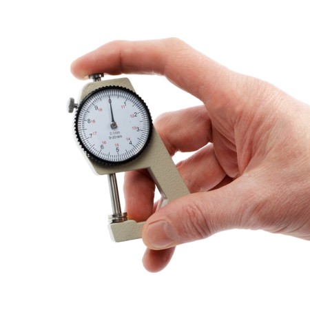 Electronic tundra thickness, metal, range 0-20 mm, measurement step 0.001 mm-4